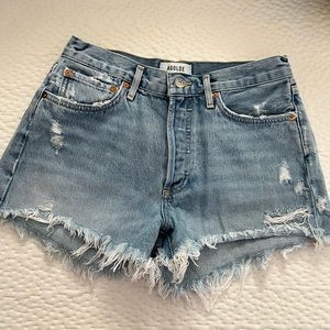 Agolde Parker Distressed Shorts